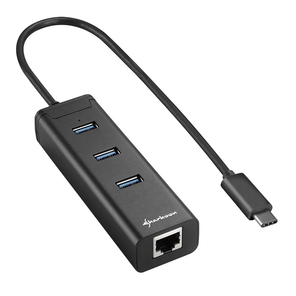 ADAPT TYPE-C TO RJ45 + 3 HUB USB 3.0