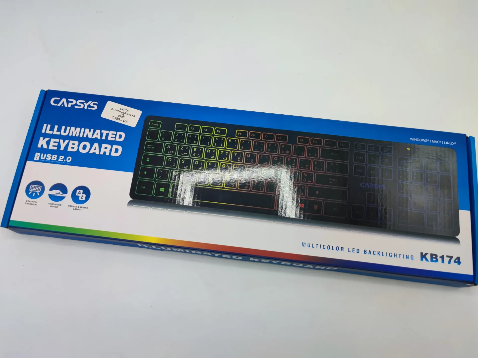 CLAVIER USB RGB KB 174