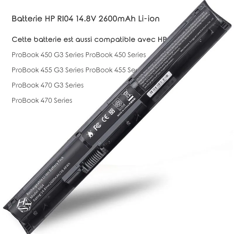 BATTERIE HP RI04 450 G3 455 G3 RI04XL